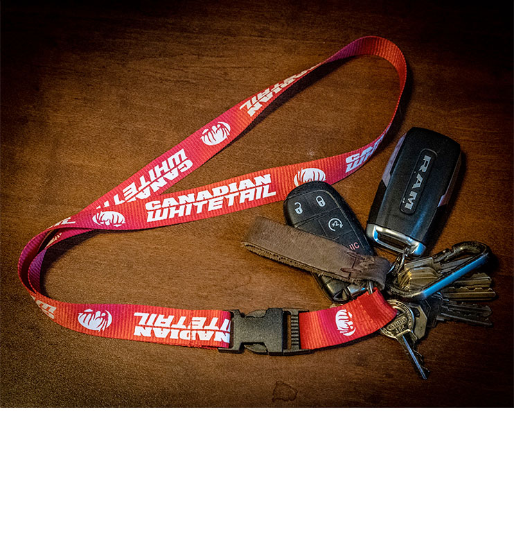 CW Key Lanyard